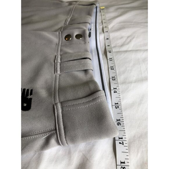 New Balance Men's Solid Full Length Baseball Pants L Gray Fast Dry Moisture Wick - Picture 8 of 10